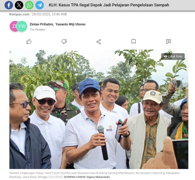 Kasus TPA Ilegal Depok Momentum Penguatan Tata Kelola Persampahan Daerah 1