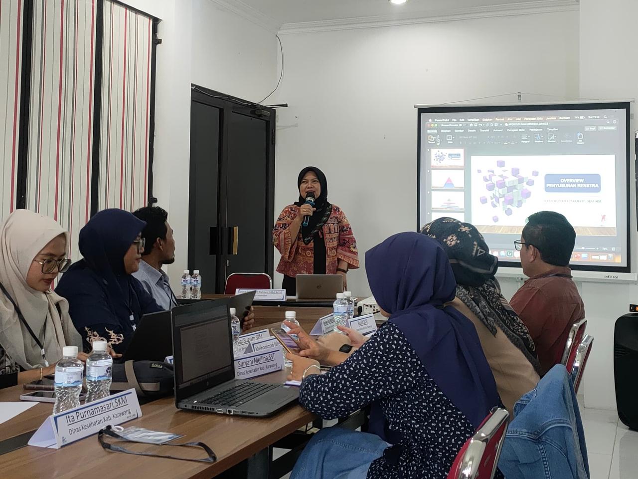 Pelatihan Penyusunan Dokumen Rencana Strategis Dinas Kesehatan Karawang 2