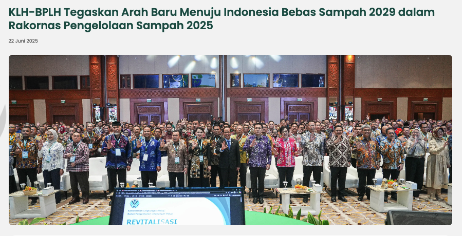  Pengelolaan sampah nasional