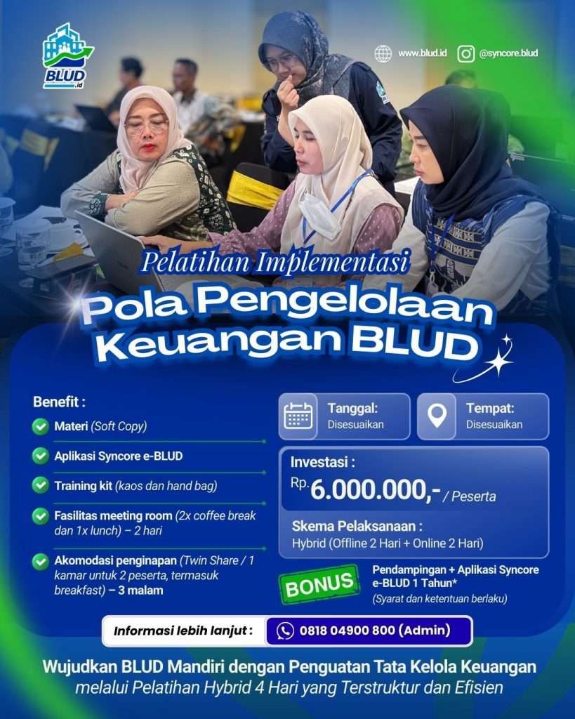 Pelatihan Implementasi Pola Pengelolaan Keuangan BLUD