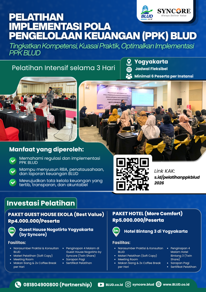 Pelatihan Implementasi Pola Pengelolaan Keuangan BLUD
